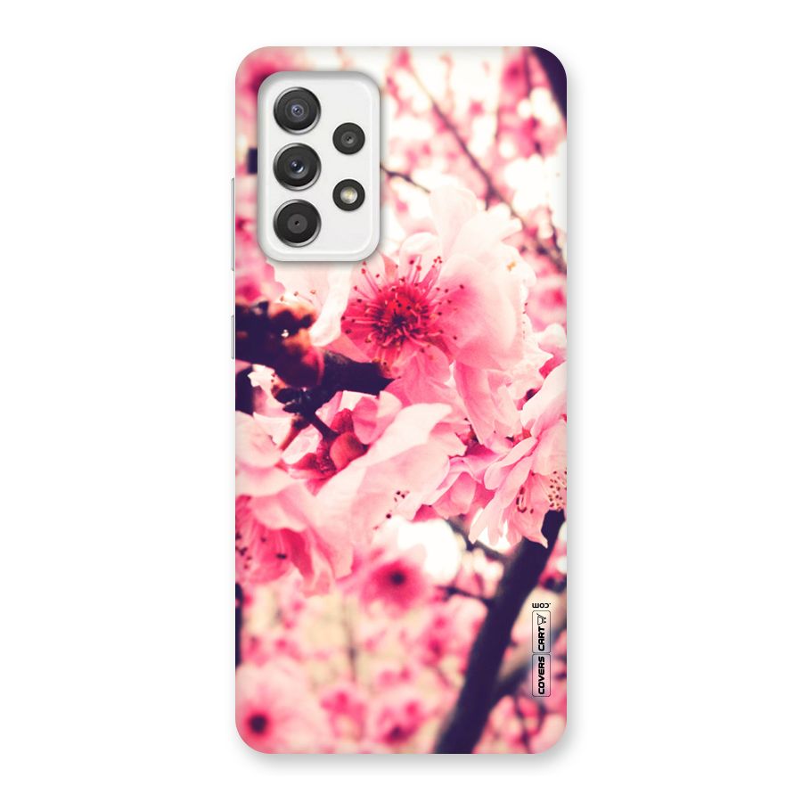 Pretty Pink Flowers Back Case for Galaxy A52