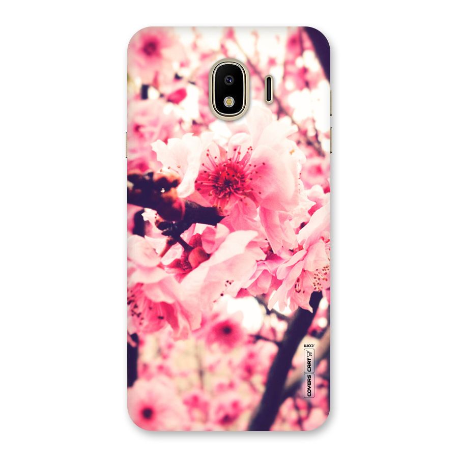 Pretty Pink Flowers Back Case for Galaxy J4