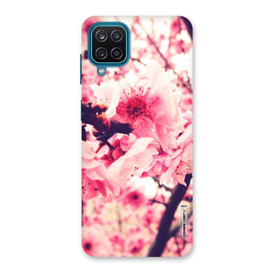 Pretty Pink Flowers Back Case for Galaxy M12