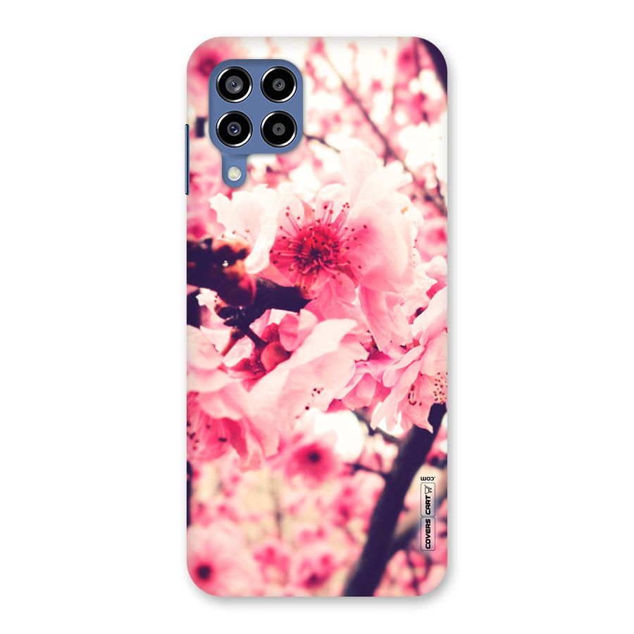 Pretty Pink Flowers Back Case for Galaxy M53 5G