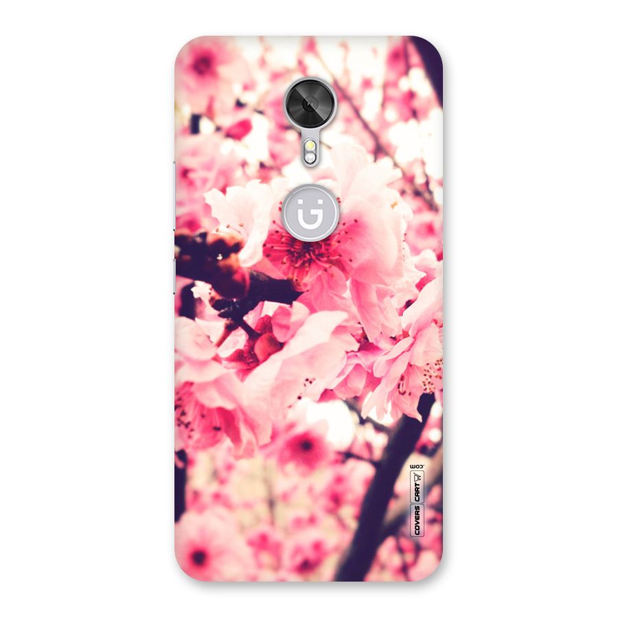 Pretty Pink Flowers Back Case for Gionee A1