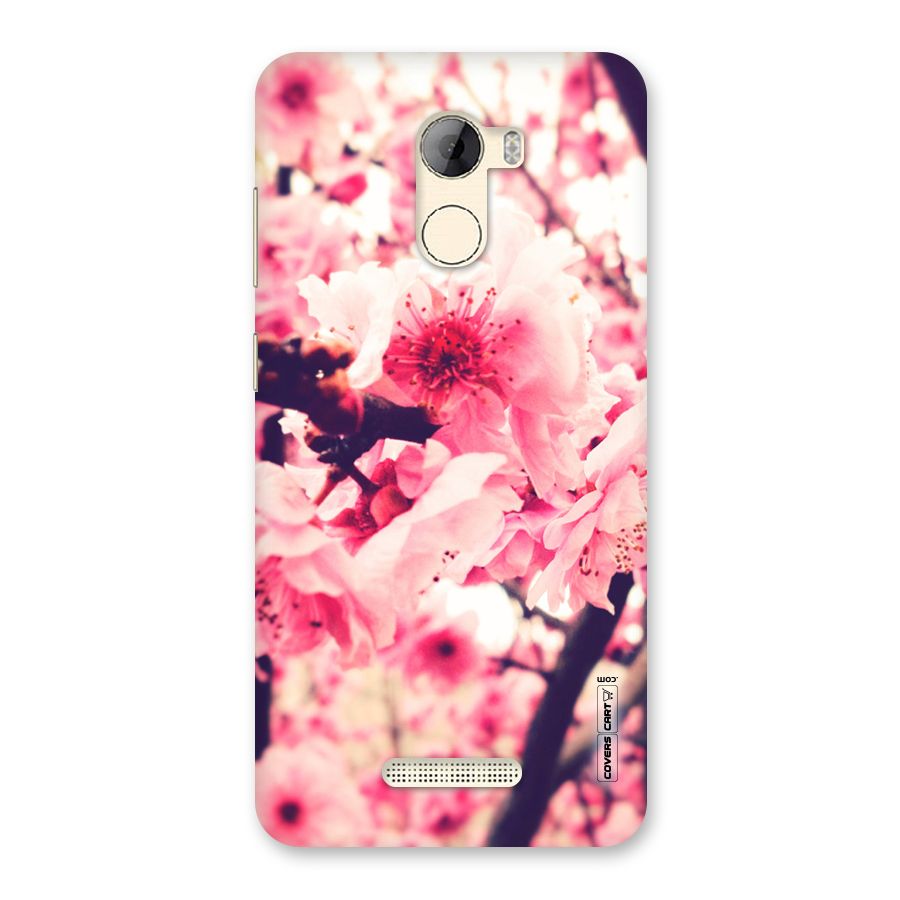 Pretty Pink Flowers Back Case for Gionee A1 LIte