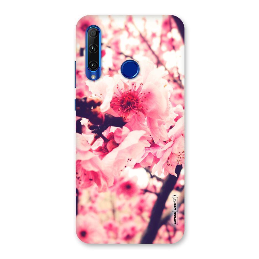 Pretty Pink Flowers Back Case for Honor 20i