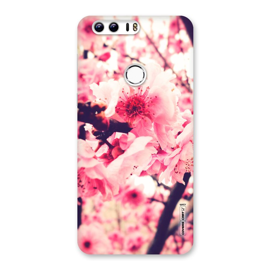 Pretty Pink Flowers Back Case for Honor 8