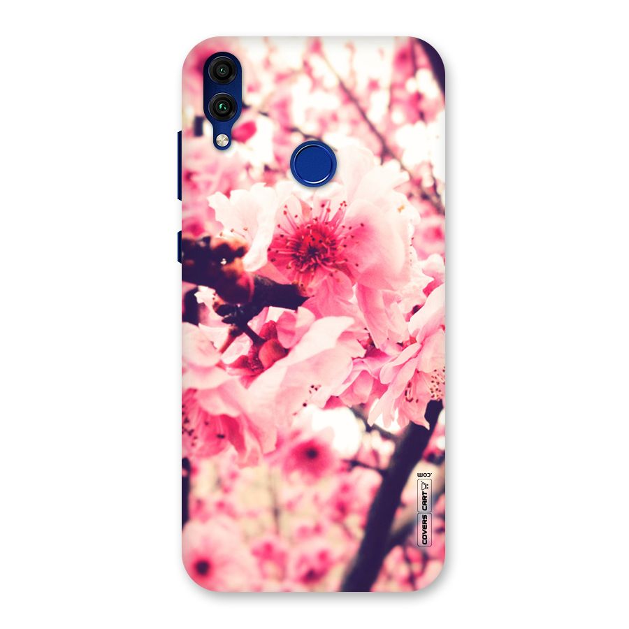 Pretty Pink Flowers Back Case for Honor 8C
