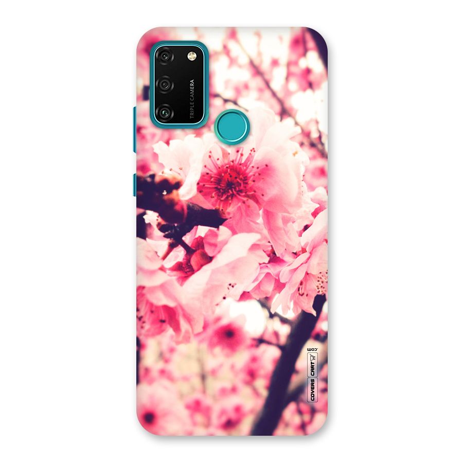Pretty Pink Flowers Back Case for Honor 9A