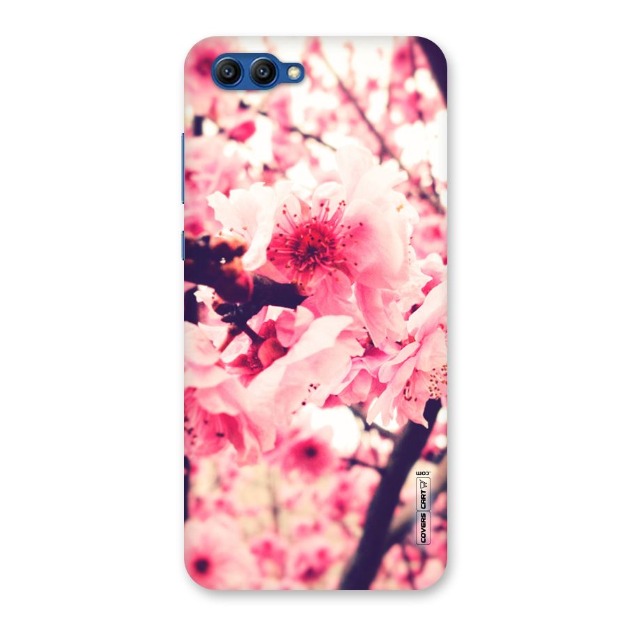 Pretty Pink Flowers Back Case for Honor View 10