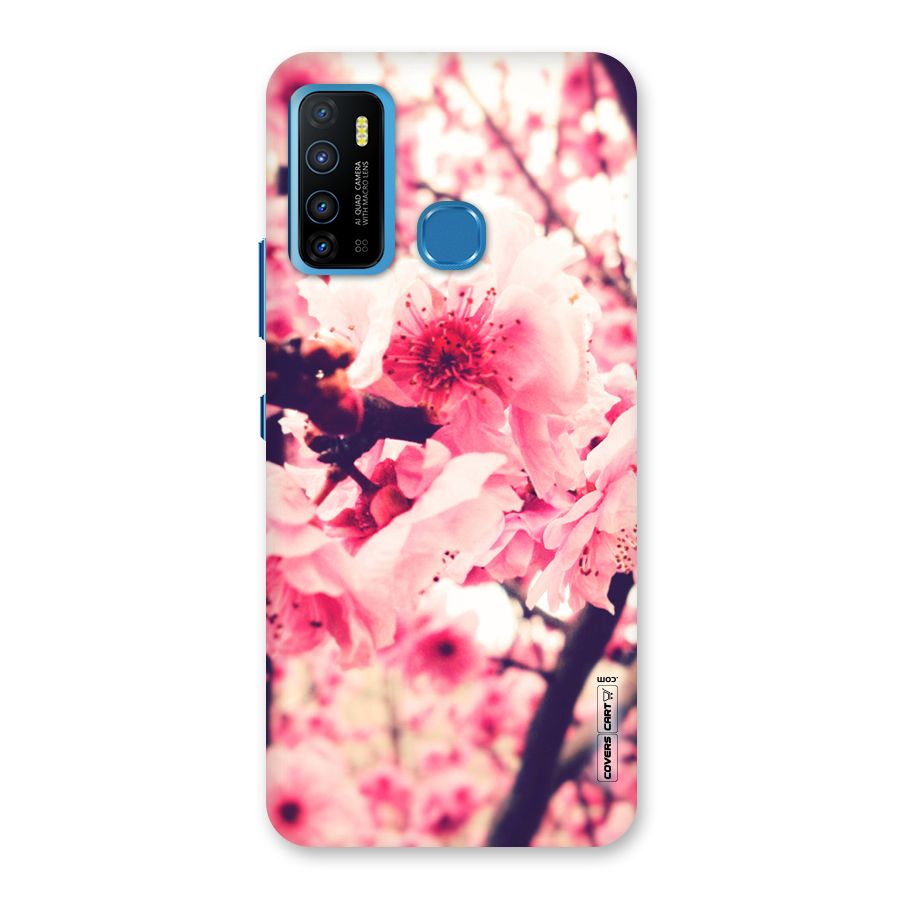 Pretty Pink Flowers Back Case for Infinix Hot 9