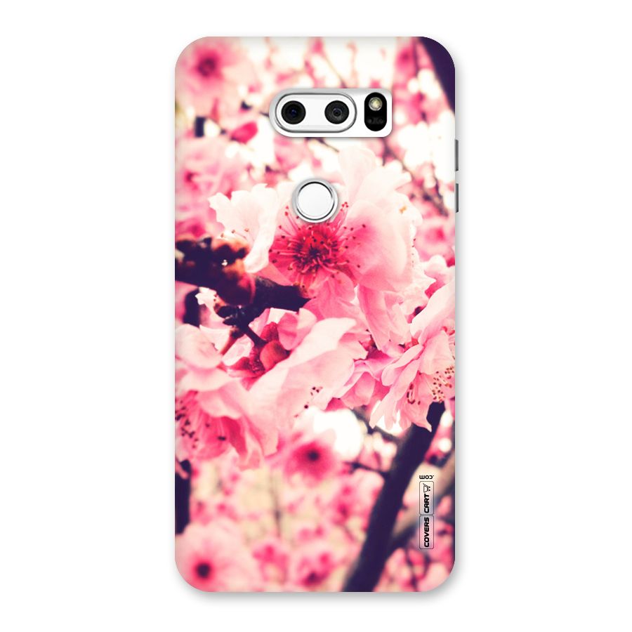Pretty Pink Flowers Back Case for LG V30