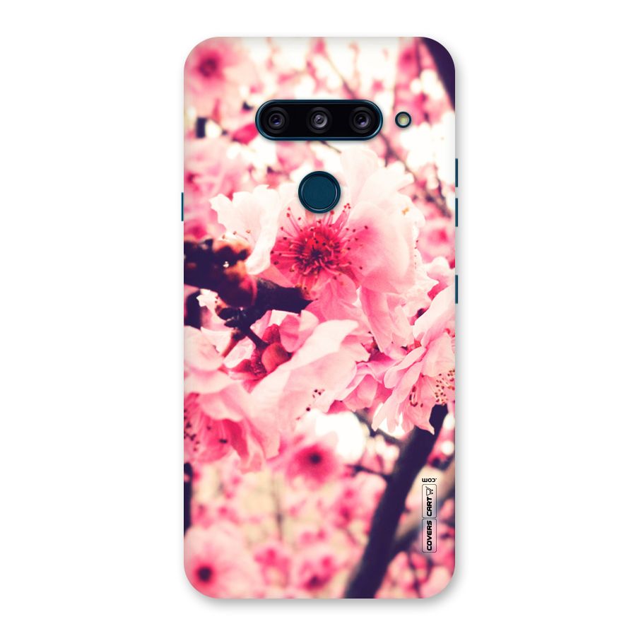 Pretty Pink Flowers Back Case for LG  V40 ThinQ