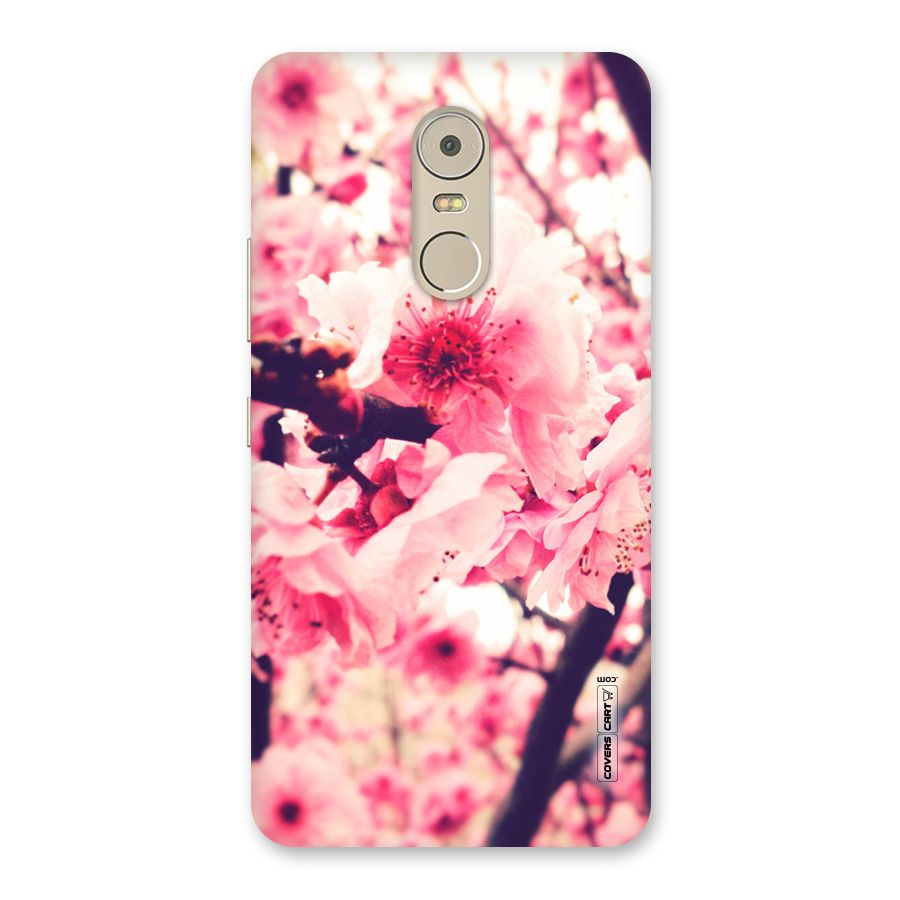 Pretty Pink Flowers Back Case for Lenovo K6 Note