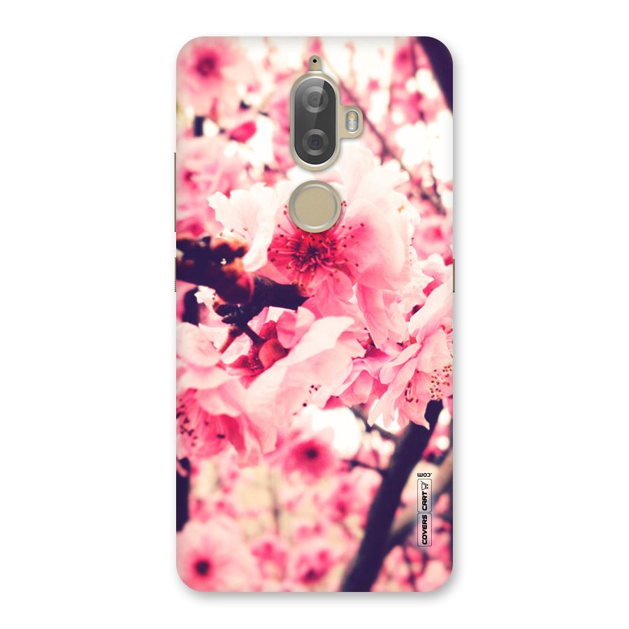 Pretty Pink Flowers Back Case for Lenovo K8 Plus