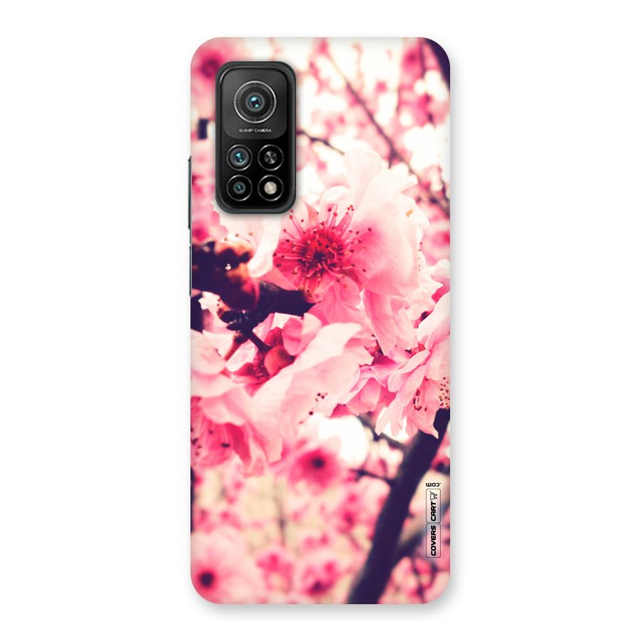 Pretty Pink Flowers Back Case for Mi 10T 5G