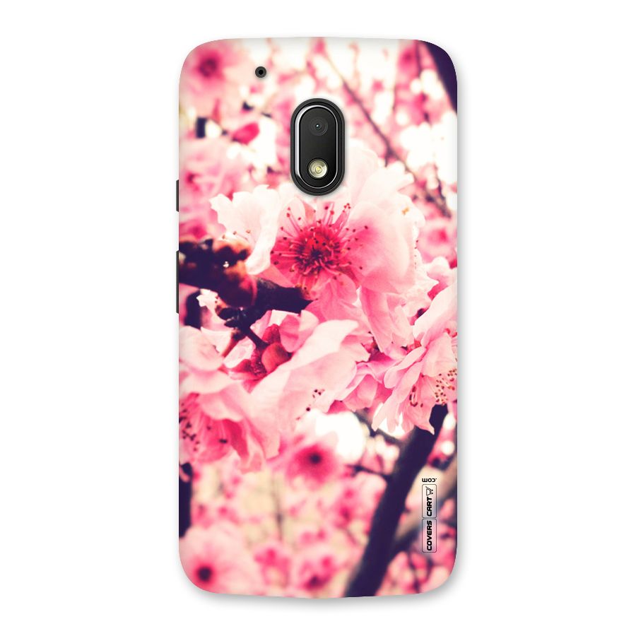 Pretty Pink Flowers Back Case for Moto G4 Play