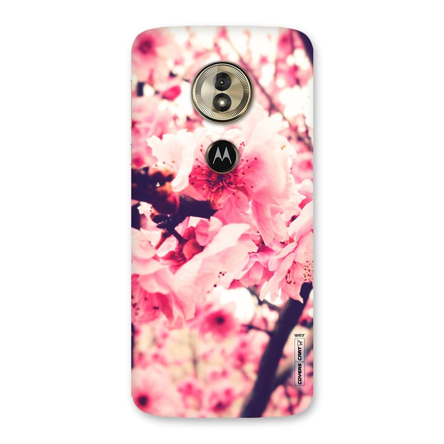 Pretty Pink Flowers Back Case for Moto G6 Play