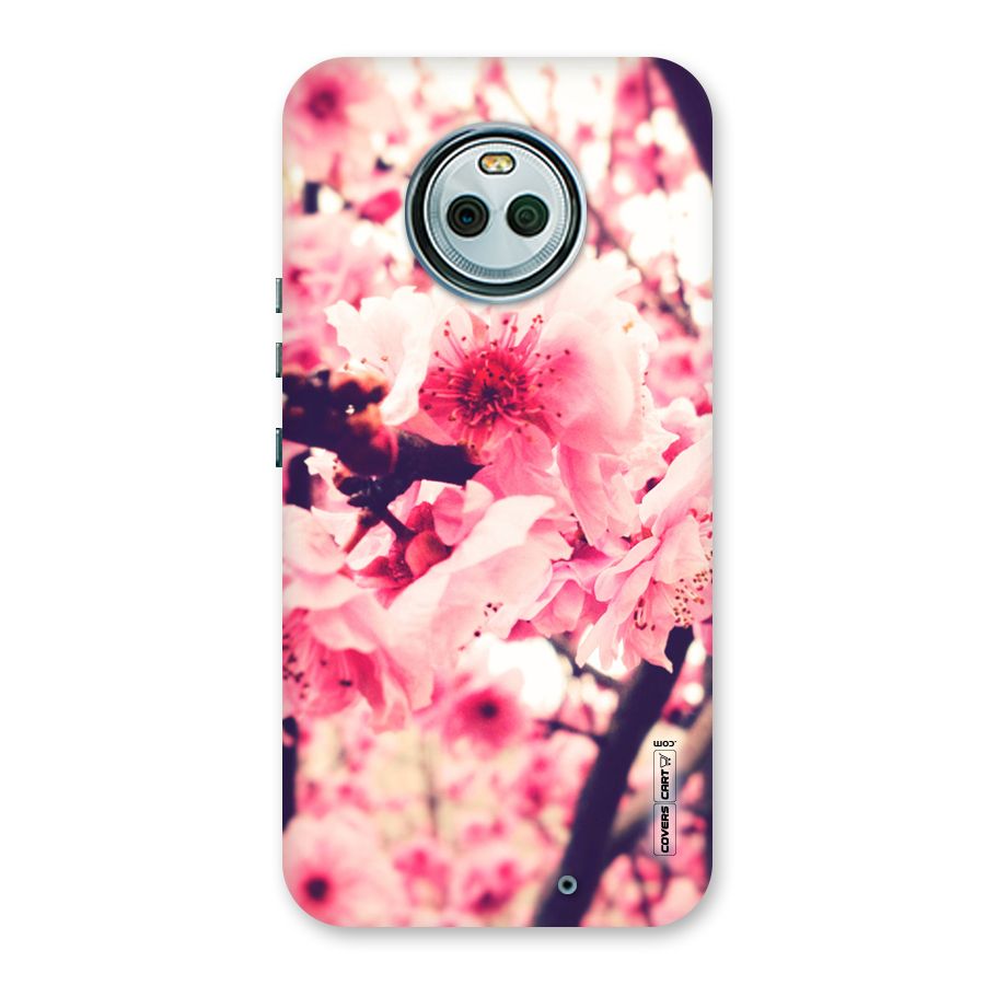 Pretty Pink Flowers Back Case for Moto X4