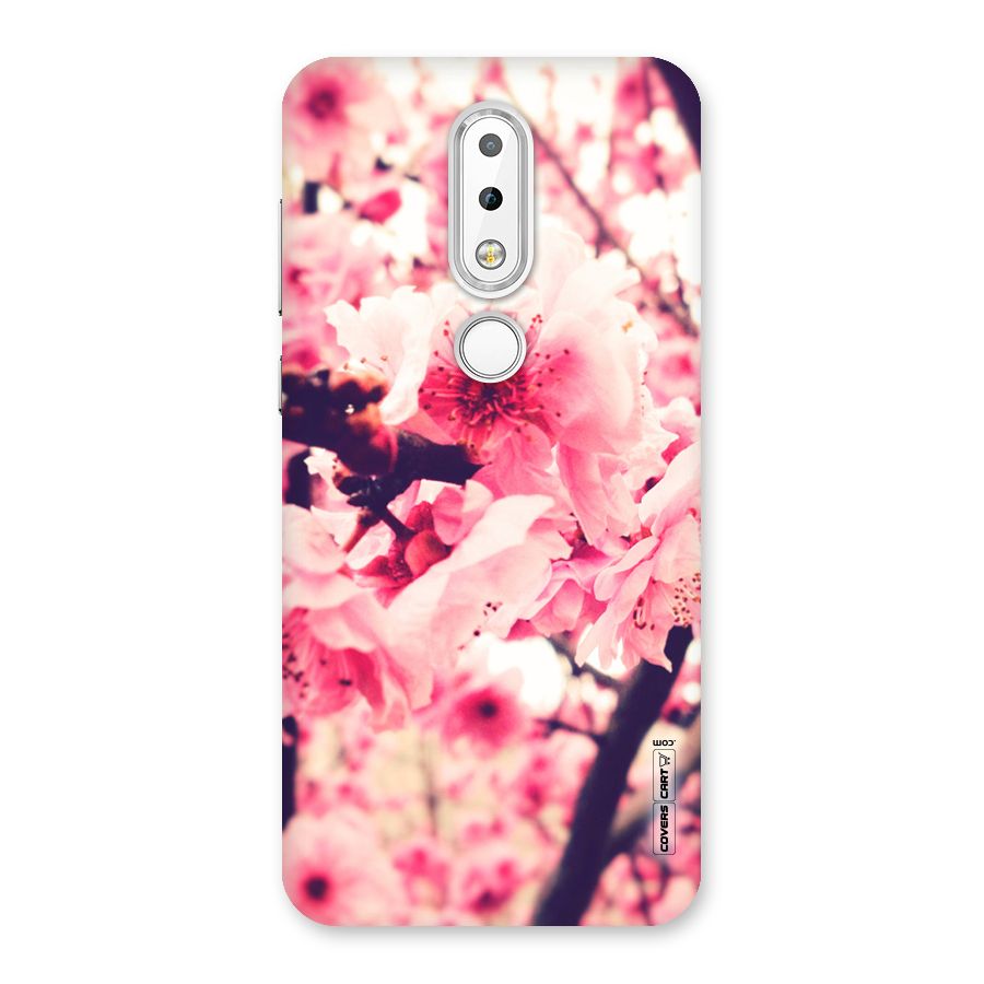 Pretty Pink Flowers Back Case for Nokia 6.1 Plus