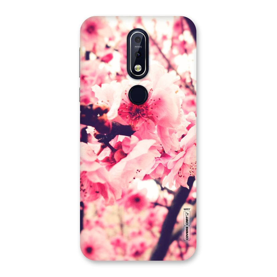 Pretty Pink Flowers Back Case for Nokia 7.1