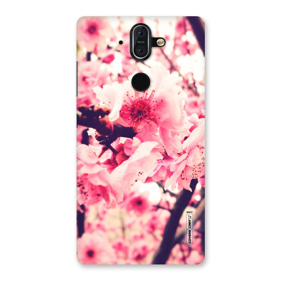 Pretty Pink Flowers Back Case for Nokia 8 Sirocco