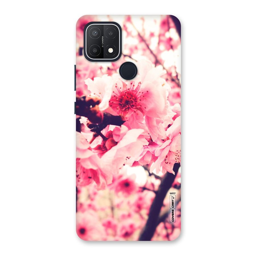 Pretty Pink Flowers Back Case for Oppo A15s