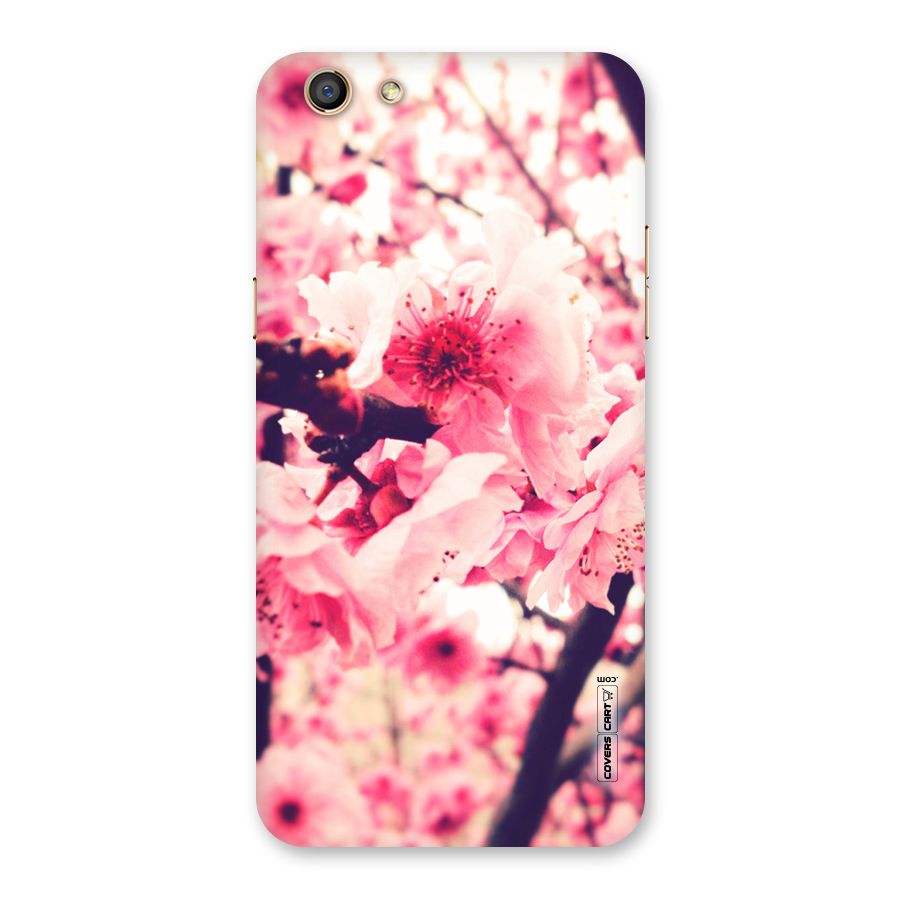 Pretty Pink Flowers Back Case for Oppo F3