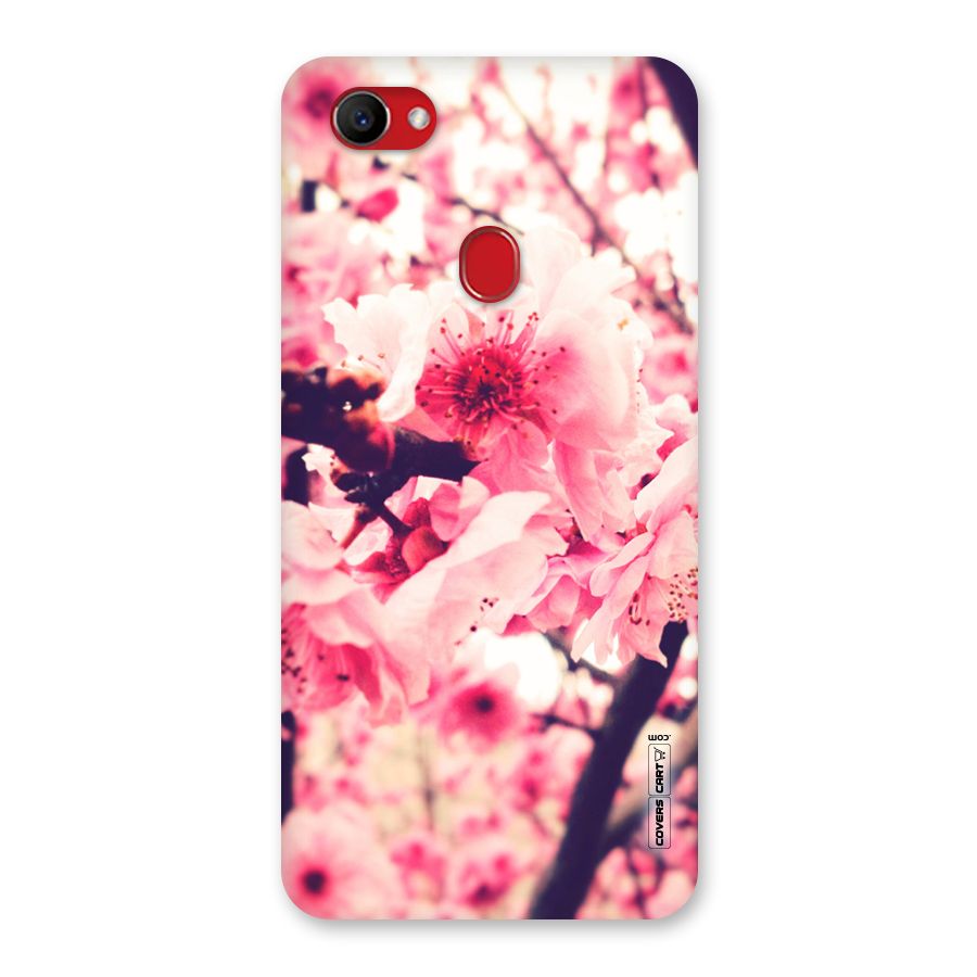 Pretty Pink Flowers Back Case for Oppo F7