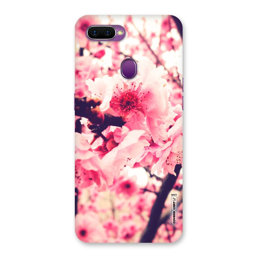Pretty Pink Flowers Back Case for Oppo F9