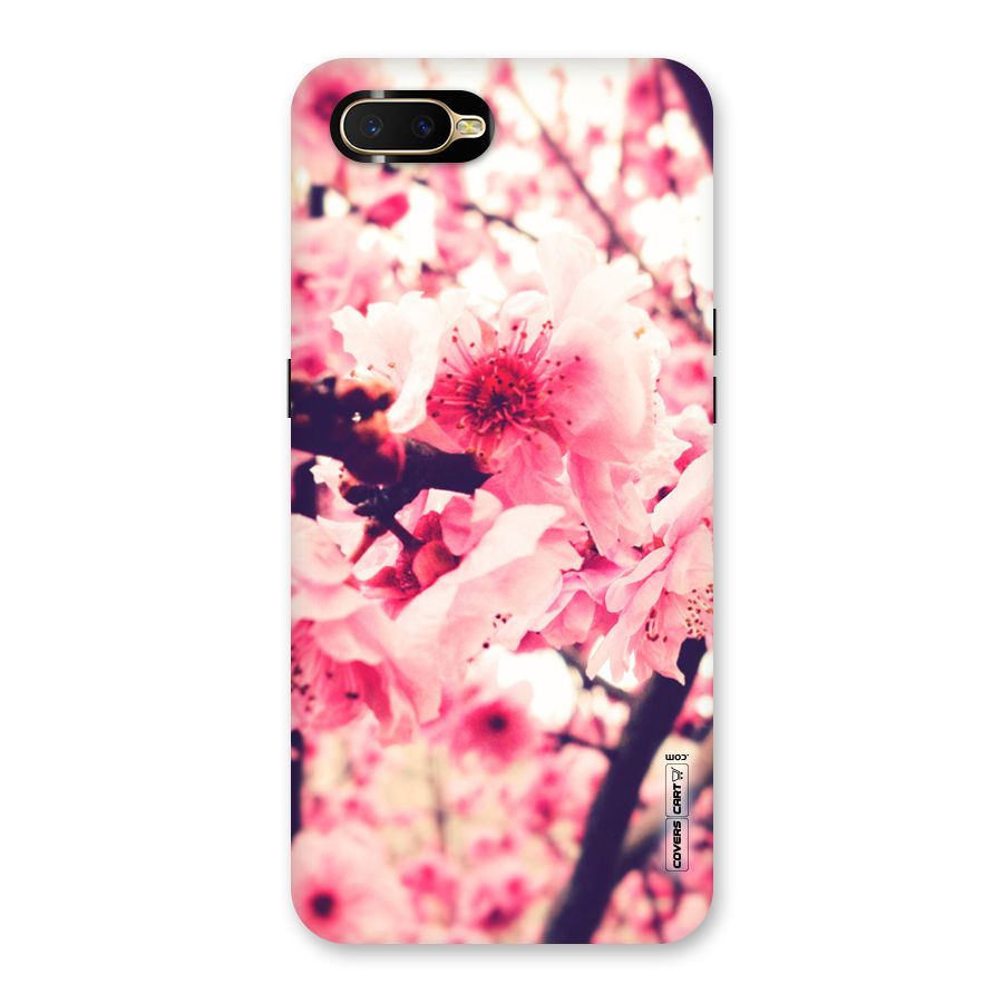 Pretty Pink Flowers Back Case for Oppo K1