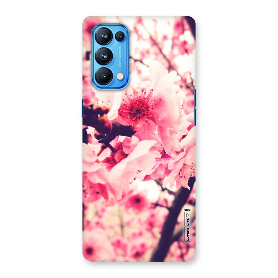Pretty Pink Flowers Back Case for Oppo Reno5 Pro 5G