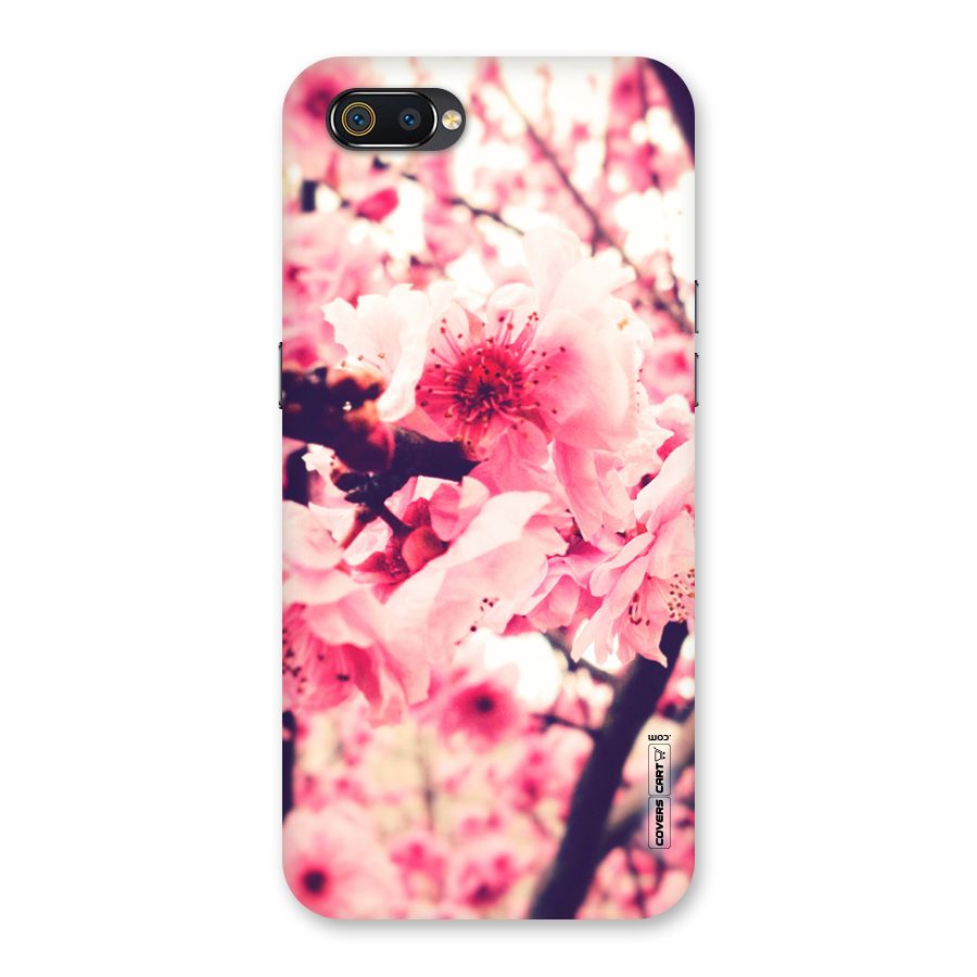Pretty Pink Flowers Back Case for Realme C2