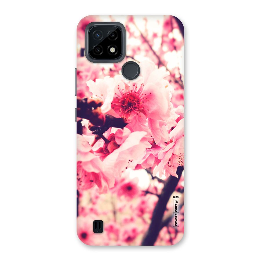 Pretty Pink Flowers Back Case for Realme C21