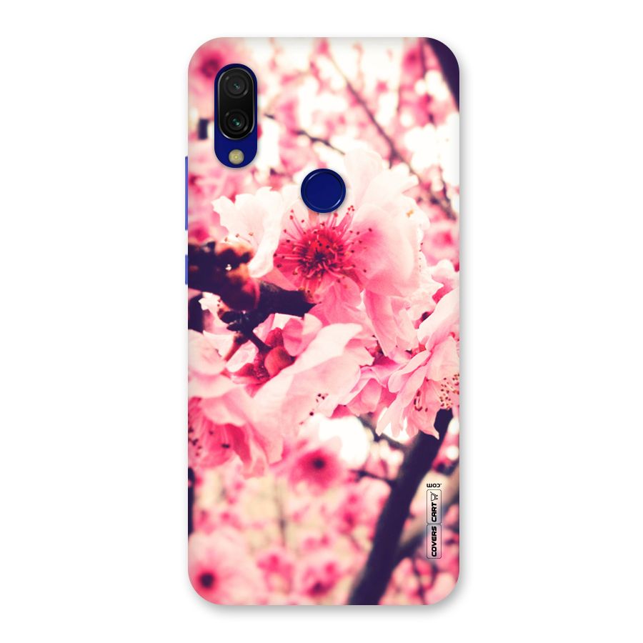 Pretty Pink Flowers Back Case for Redmi 7