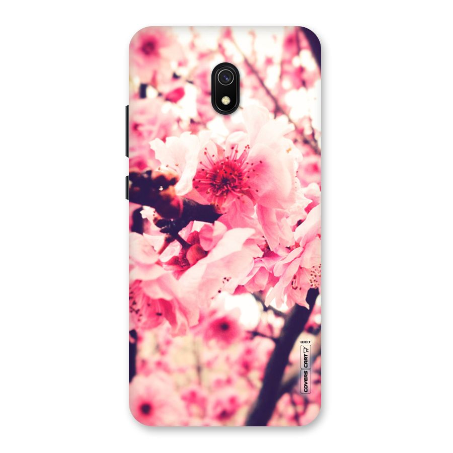 Pretty Pink Flowers Back Case for Redmi 8A