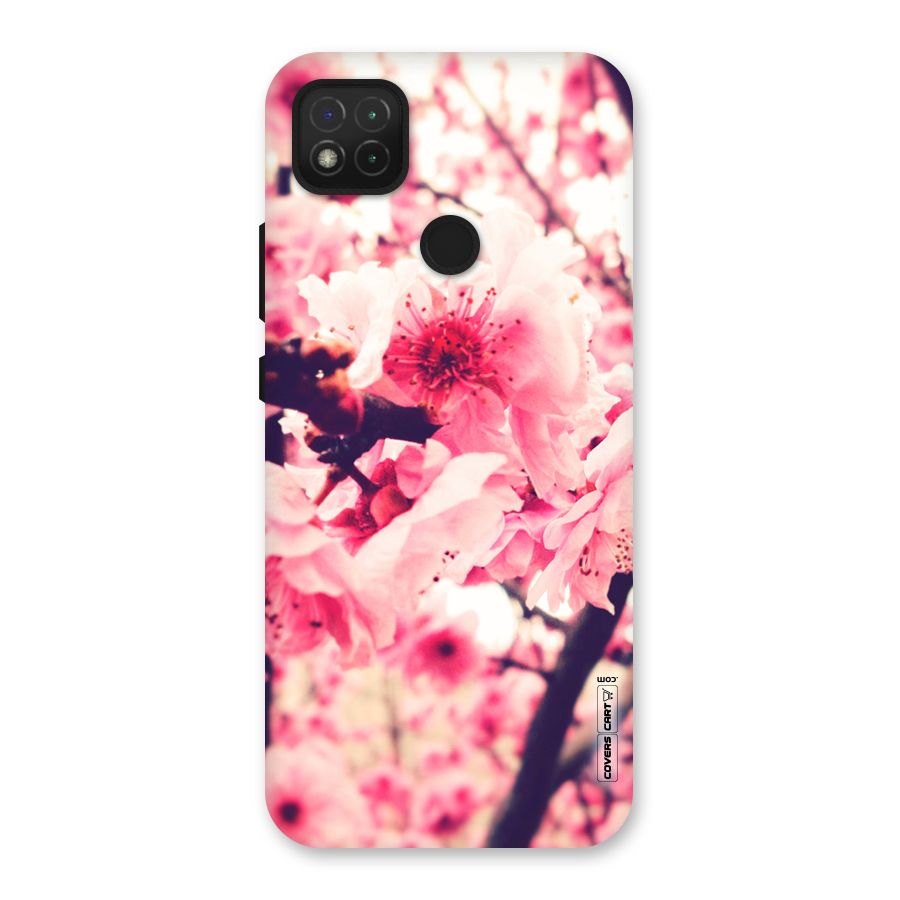 Pretty Pink Flowers Back Case for Redmi 9