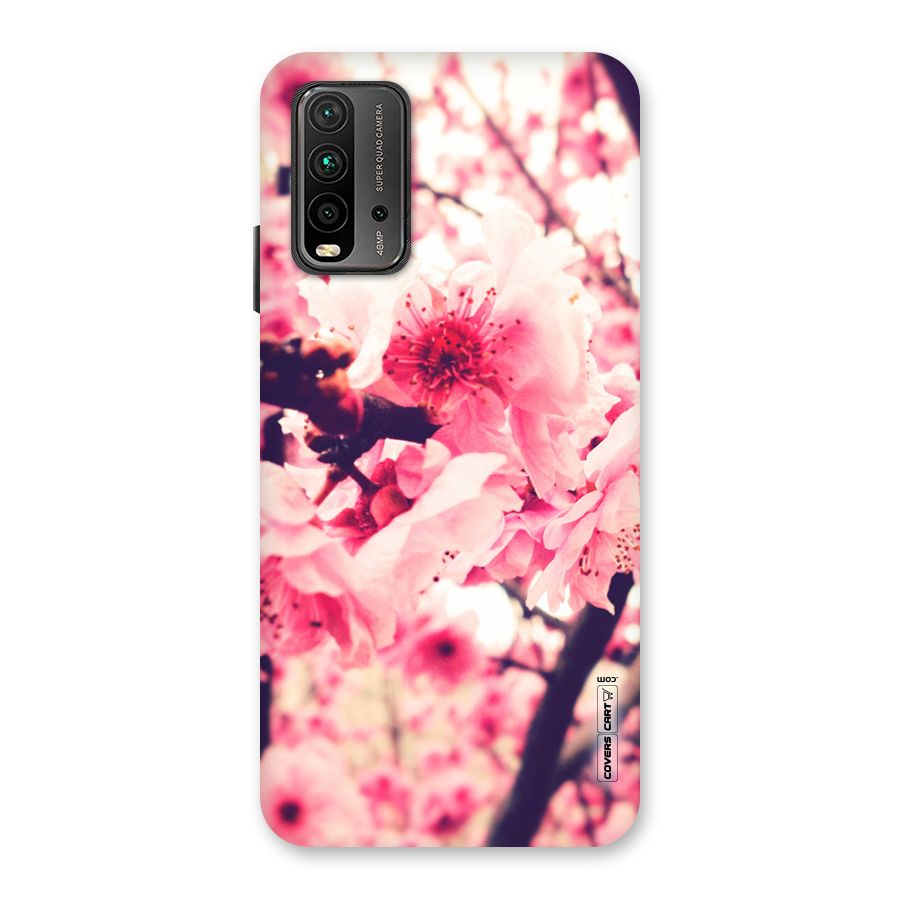 Pretty Pink Flowers Back Case for Redmi 9 Power
