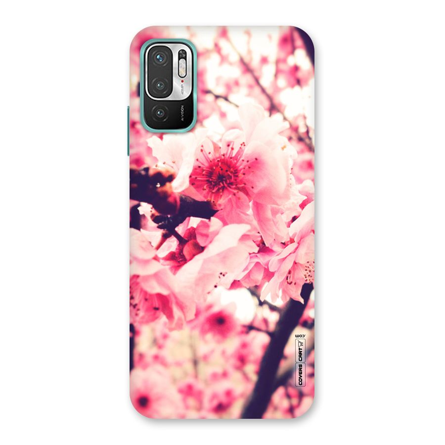 Pretty Pink Flowers Back Case for Redmi Note 10T 5G