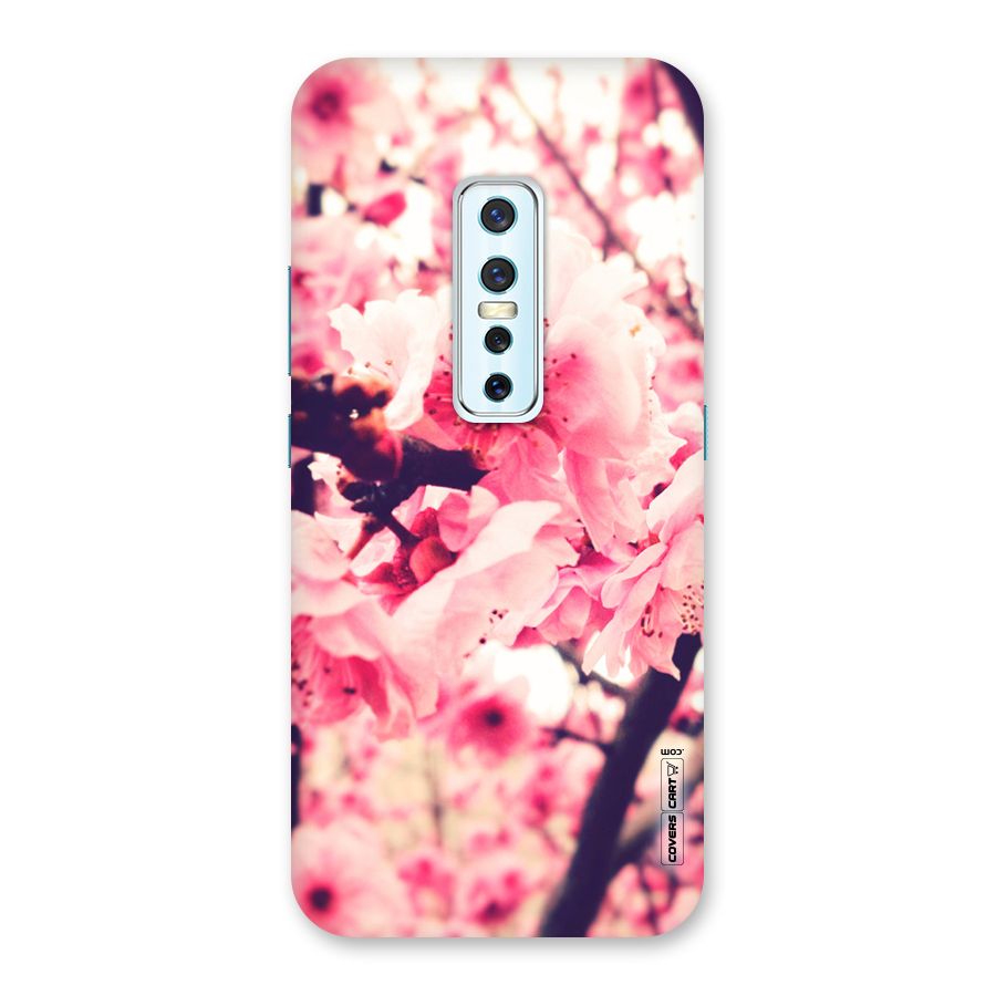 Pretty Pink Flowers Back Case for Vivo V17 Pro