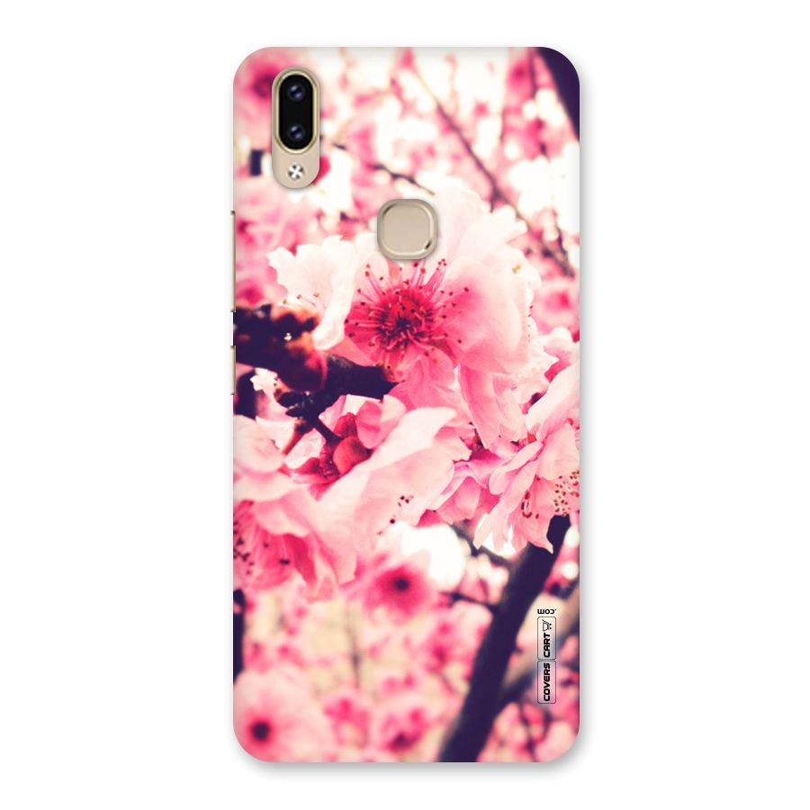 Pretty Pink Flowers Back Case for Vivo V9 Youth