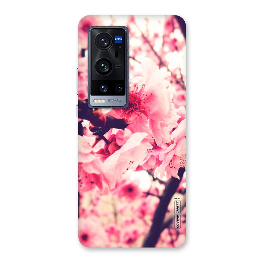 Pretty Pink Flowers Back Case for Vivo X60 Pro Plus