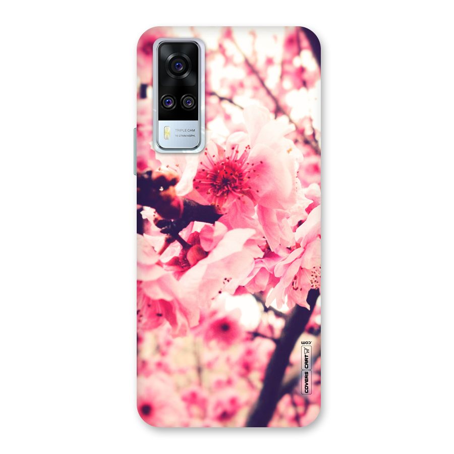 Pretty Pink Flowers Back Case for Vivo Y31