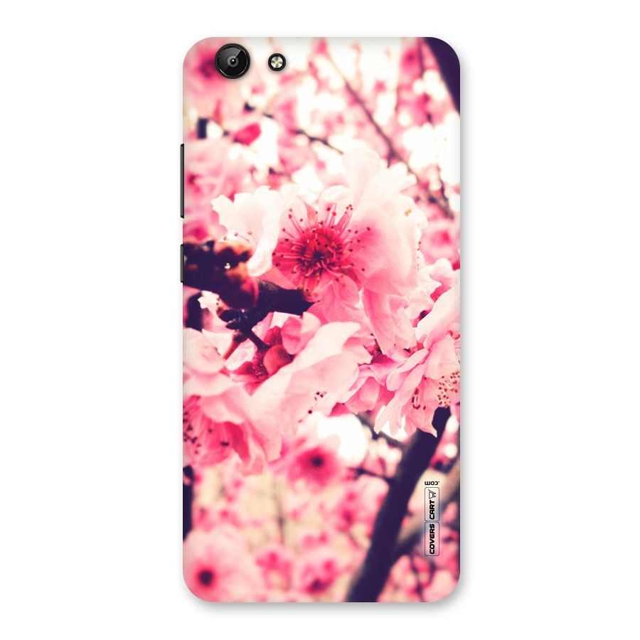 Pretty Pink Flowers Back Case for Vivo Y69