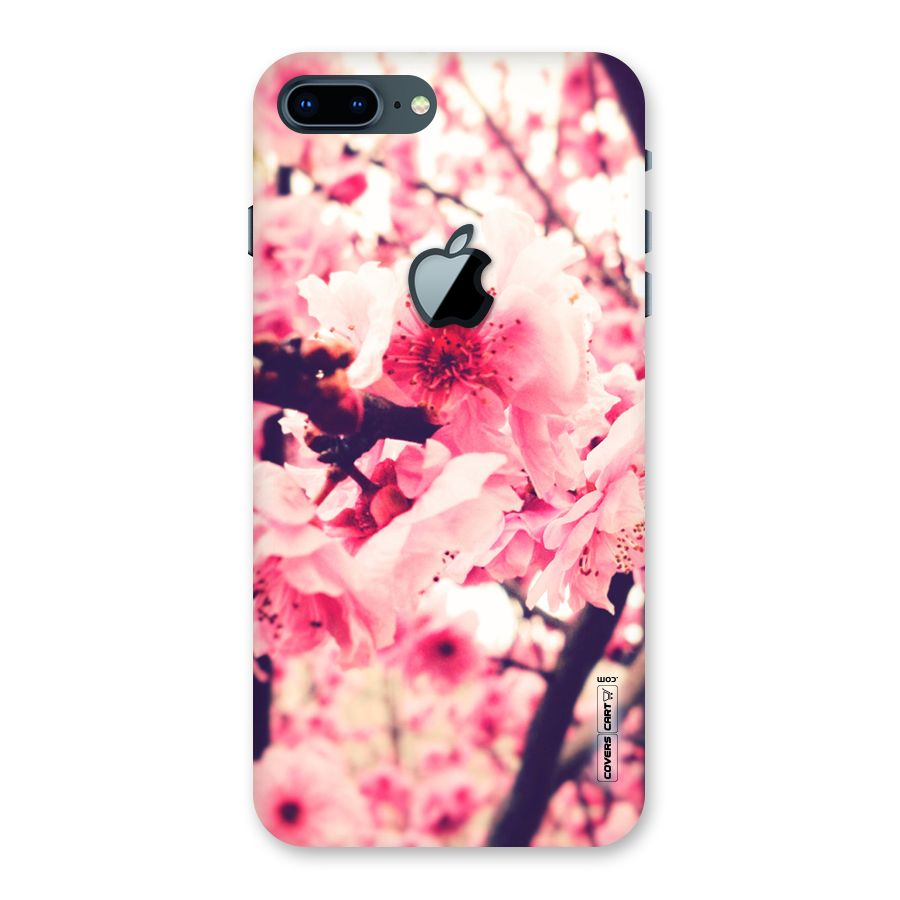 Pretty Pink Flowers Back Case for iPhone 7 Plus Apple Cut