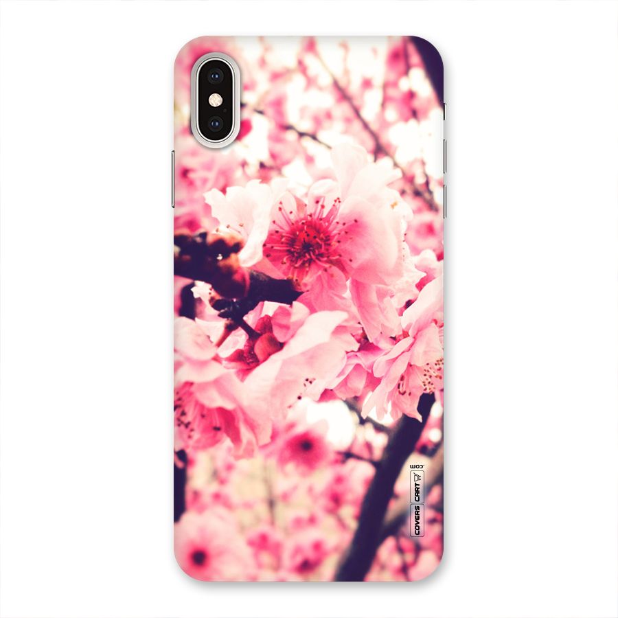 Pretty Pink Flowers Back Case for iPhone XS Max