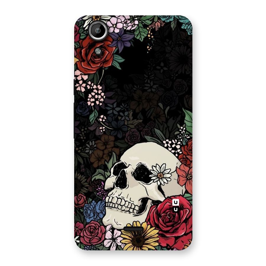 Pretty Skull Back Case for Micromax Canvas Selfie Lens Q345