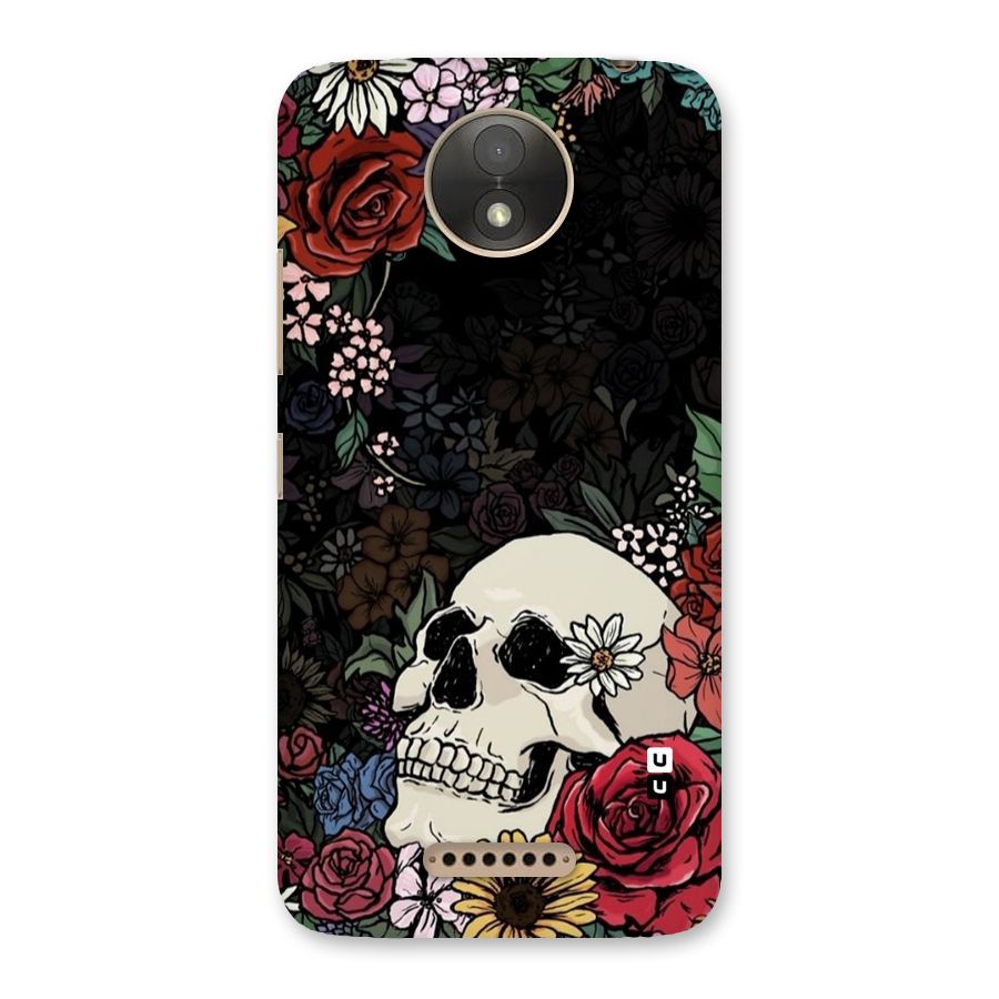 Pretty Skull Back Case for Moto C Plus
