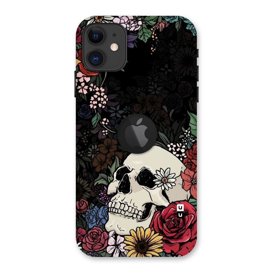 Pretty Skull Back Case for iPhone 11 Logo Cut