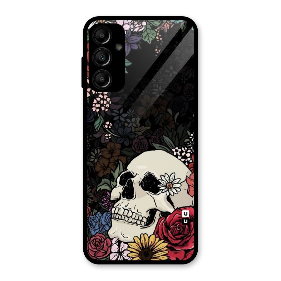 Pretty Skull Glass Back Case for Galaxy A14 5G