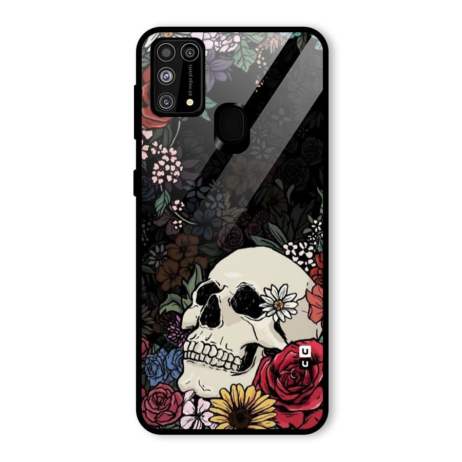 Pretty Skull Glass Back Case for Galaxy F41