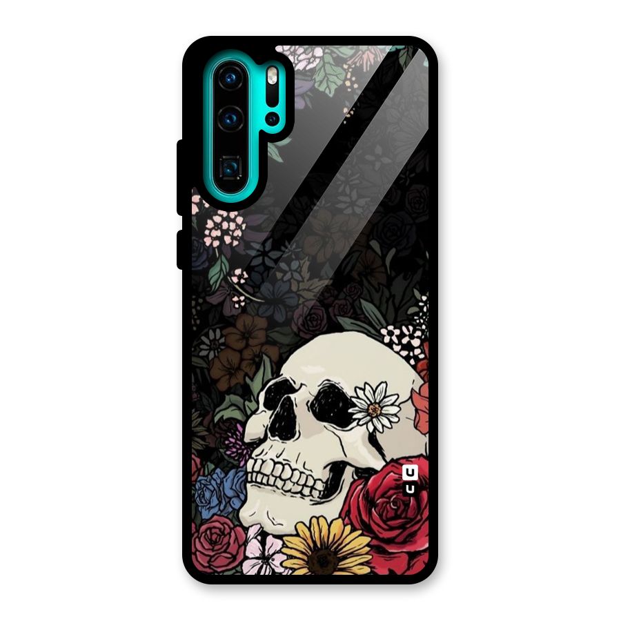 Pretty Skull Glass Back Case for Huawei P30 Pro