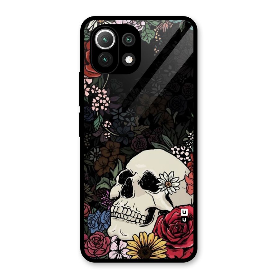 Pretty Skull Glass Back Case for Mi 11 Lite